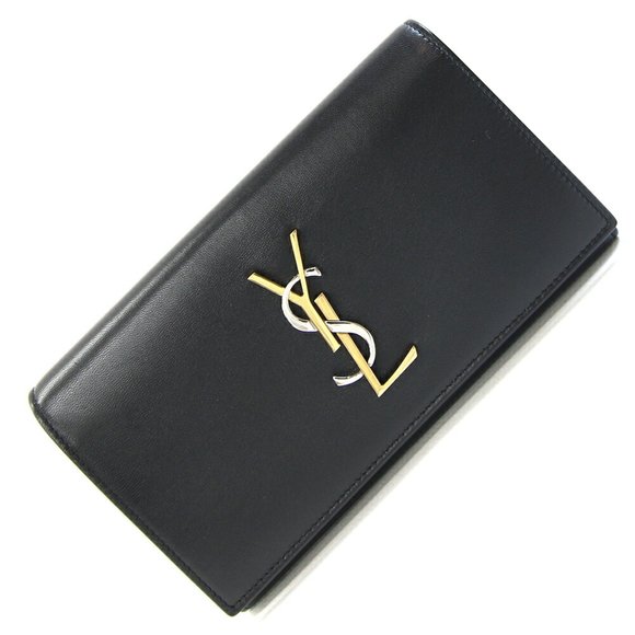 SAINT LAURENT Black Leather Wallet - Picture 1 of 10